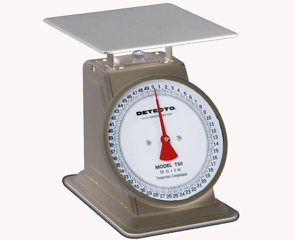 Detecto T Series 8 inch Toploading Dial Scale - T5S