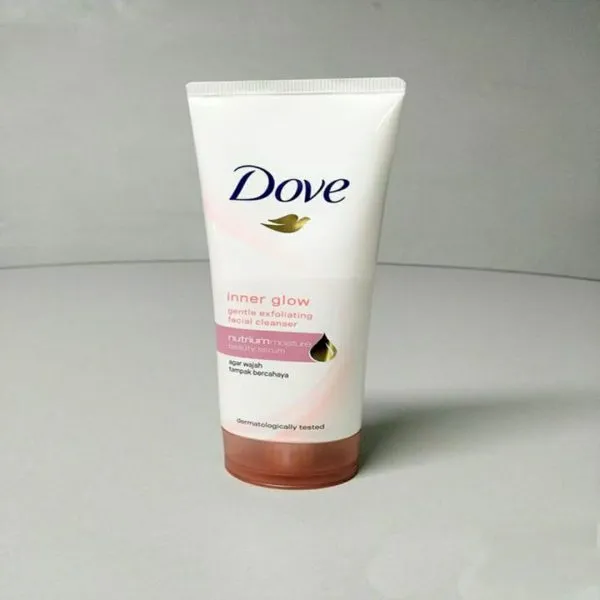 Dove Inner Glow Face Wash Gentle Exfoliating Facial Cleanser Size: 100g