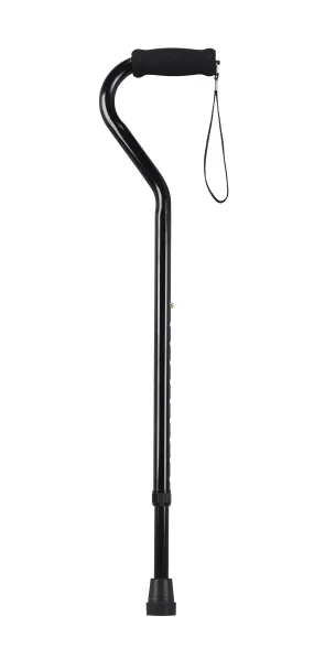 Drive Medical rtl10306 Foam Grip Offset Handle Walking Cane, Black