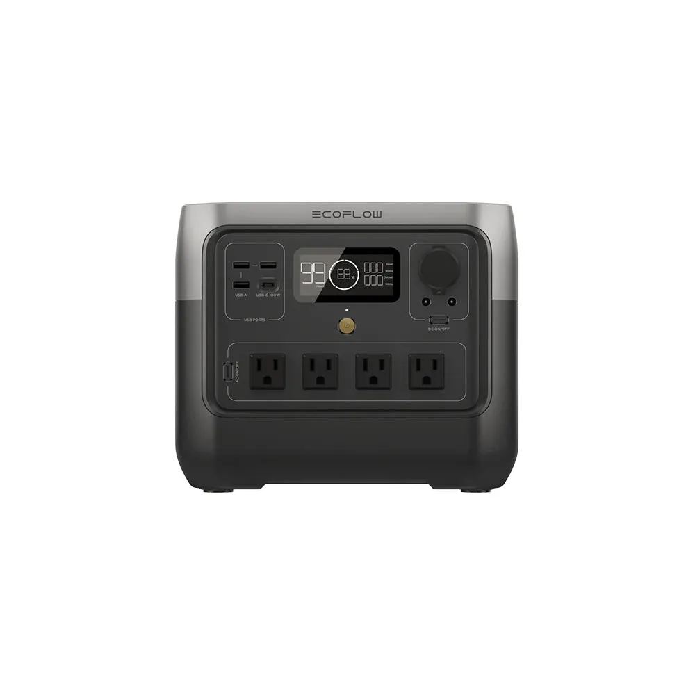 EcoFlow ZMR620-B-US 768 Wh RIVER 2 Pro Durable LiFePO4 Portable Power Station