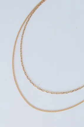 FINAL SALE - Annabelle Gold Layered Chain Necklace