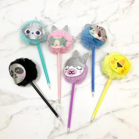 Friendly Animal Pom Pen