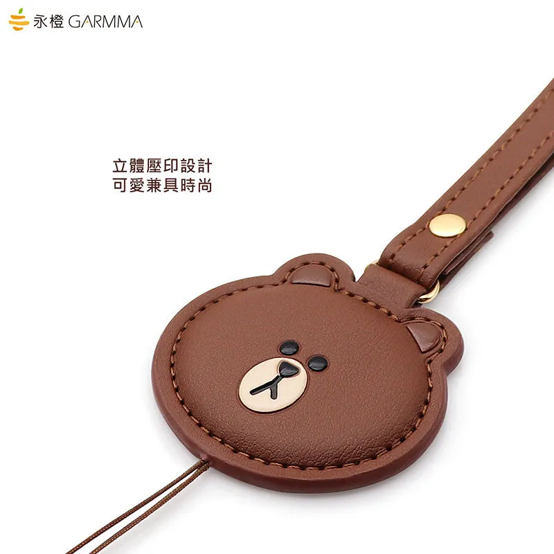 GARMMA Line Friends 36cm Anti-lost Leather Strap Universal Lanyard