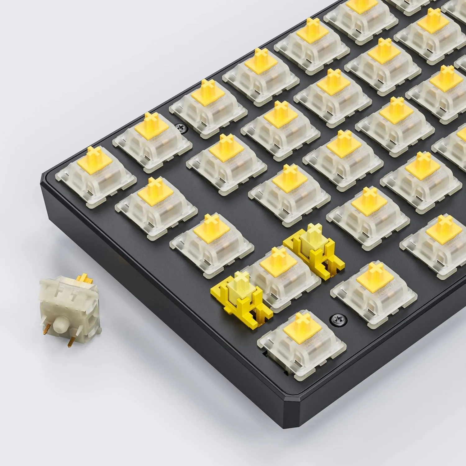 Gateron KS-22 Yellow Mechanical Switches 5 Pin, 70 Pcs