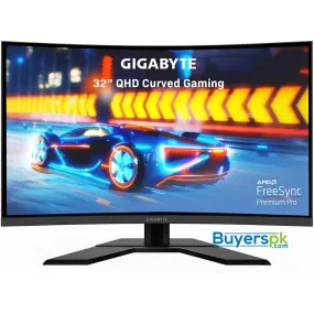 Gigabyte G32qc 32 Inch 2K 165Hz Curved Gaming Monitor