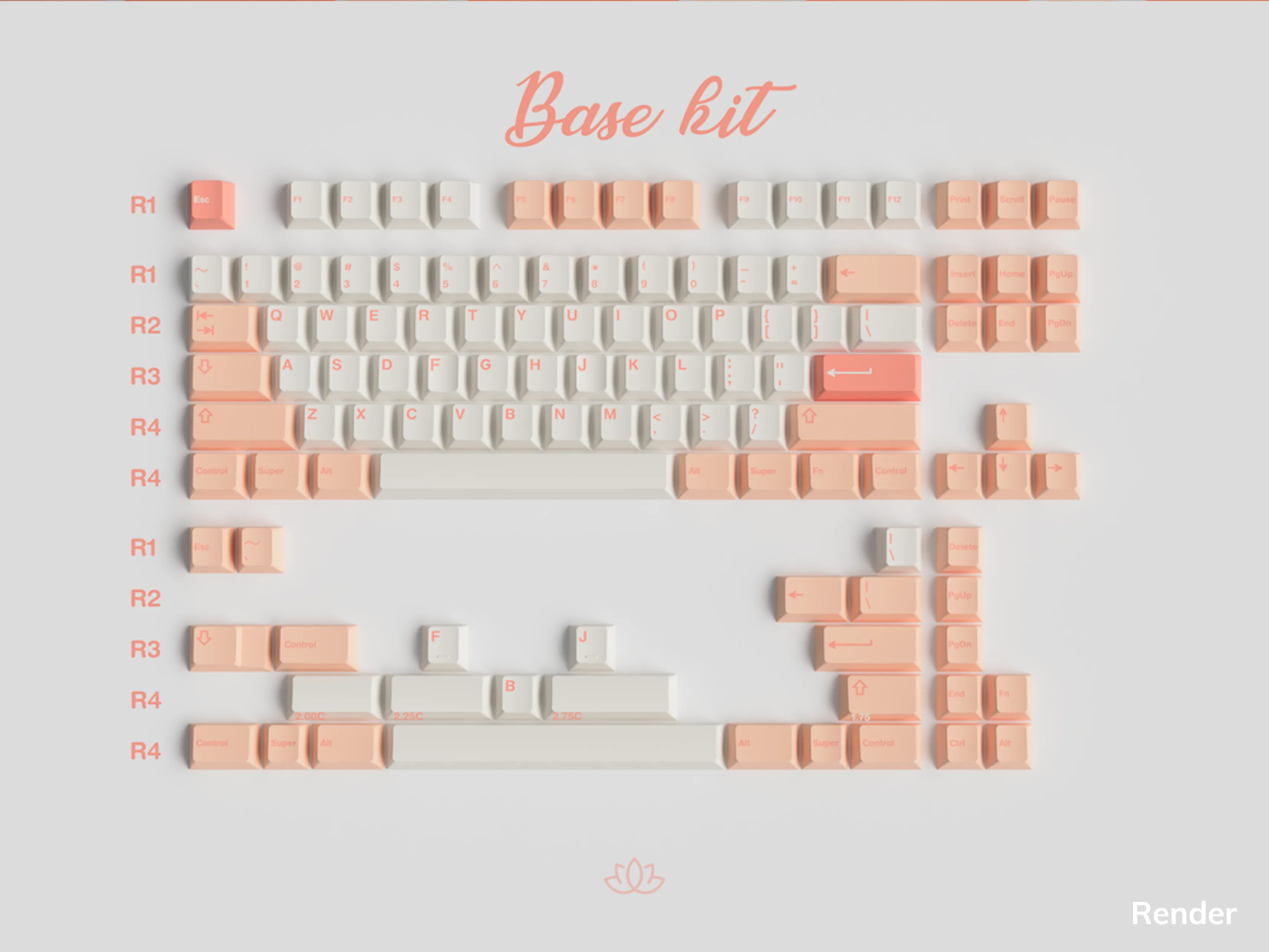 GMK Peaches n Cream Lite