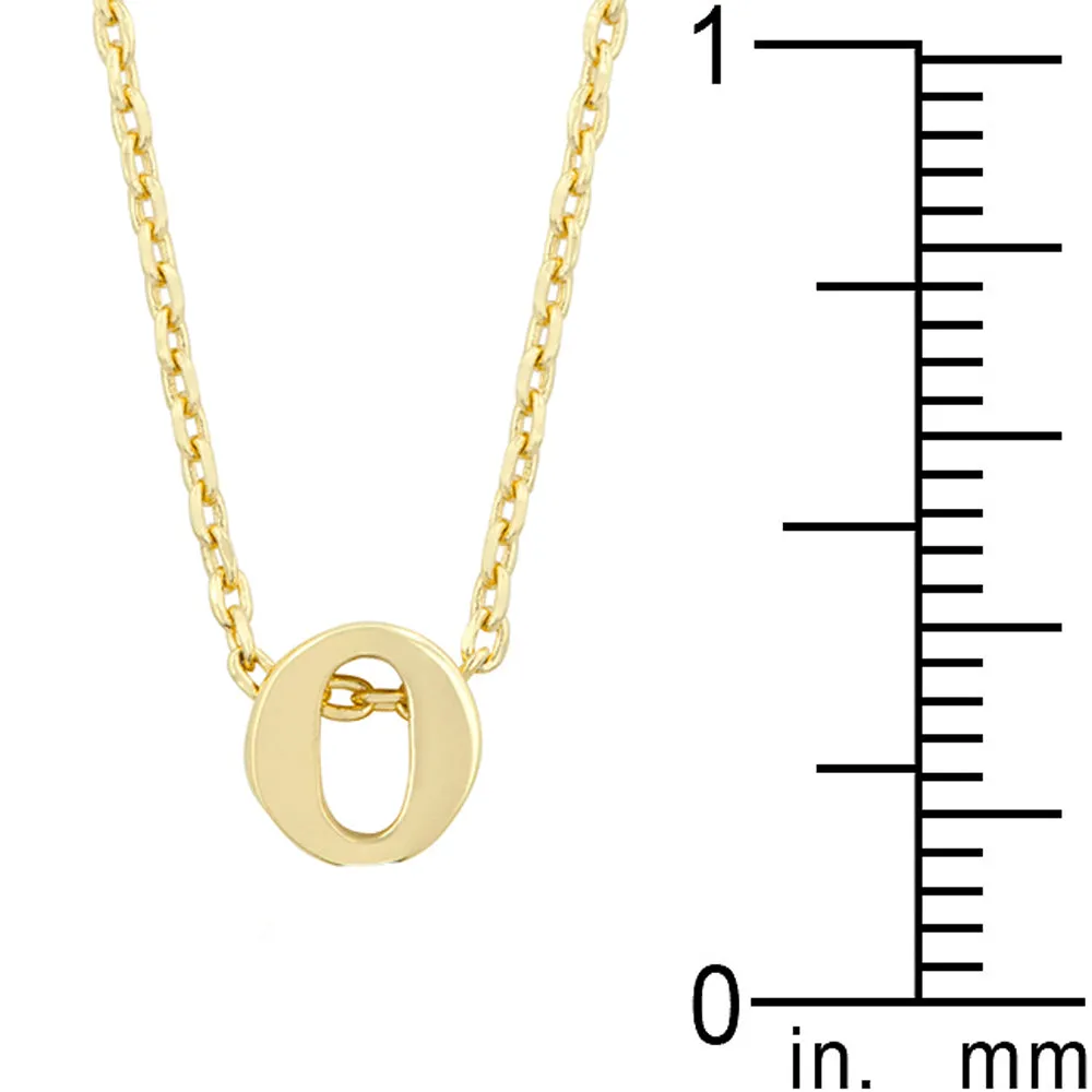 Golden Initial O Pendant