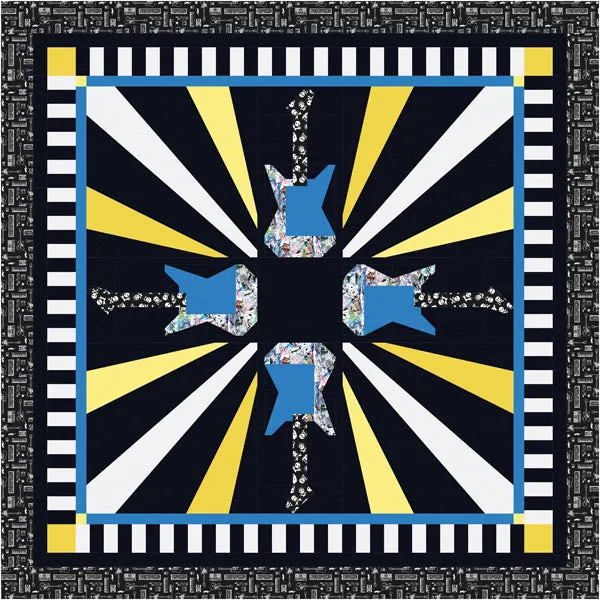 Guitar Hero Quilt Pattern TTQ-116 - Paper Pattern