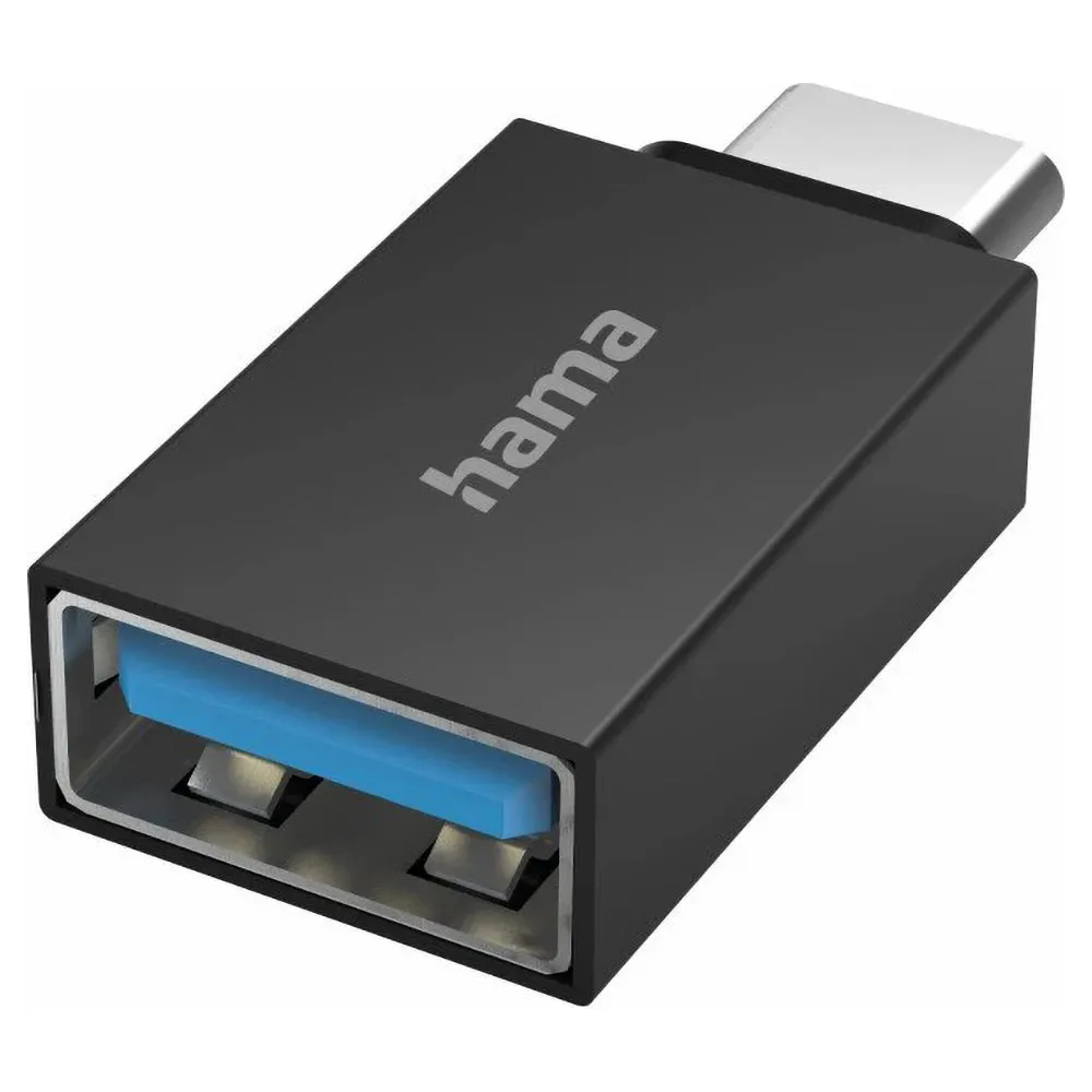 Hama USB-C - USB-A 3.2 Gen1 5Gbit/s USB OTG Adapter - Black | 437129