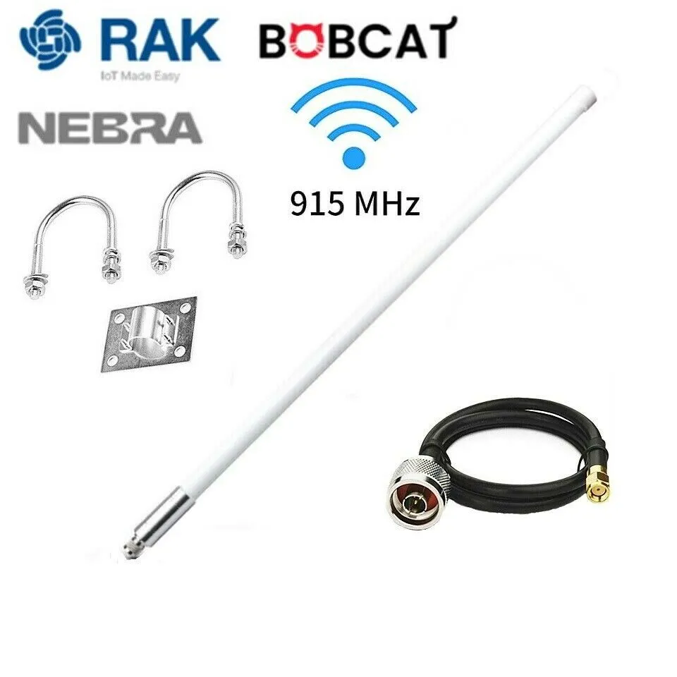 Helium Hotspot MINER Rak Mntd Sensecap BOBCAT NEBRA 5.8 dBi Antenna LMR400 Cable