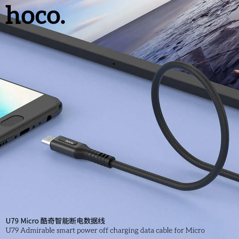 Hoco U79 | USB to Micro Mobile Cable | Auto Power Off