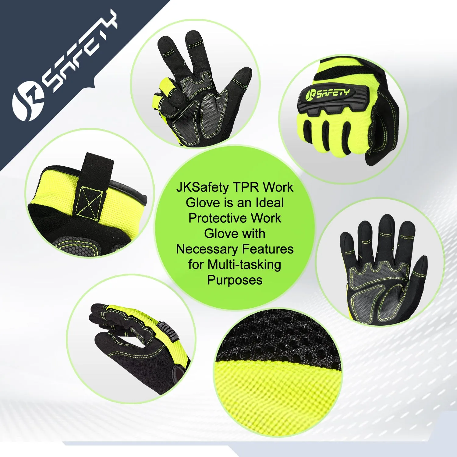 JKSafety Mechanicals Safety Work Gloves (G228)