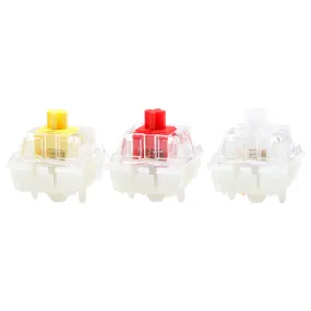 JWICK Red Yellow White Linear Switch 5pin RGB SMD 37g 60g 65g mx switch for mechanical keyboard 50m POM PC PA66