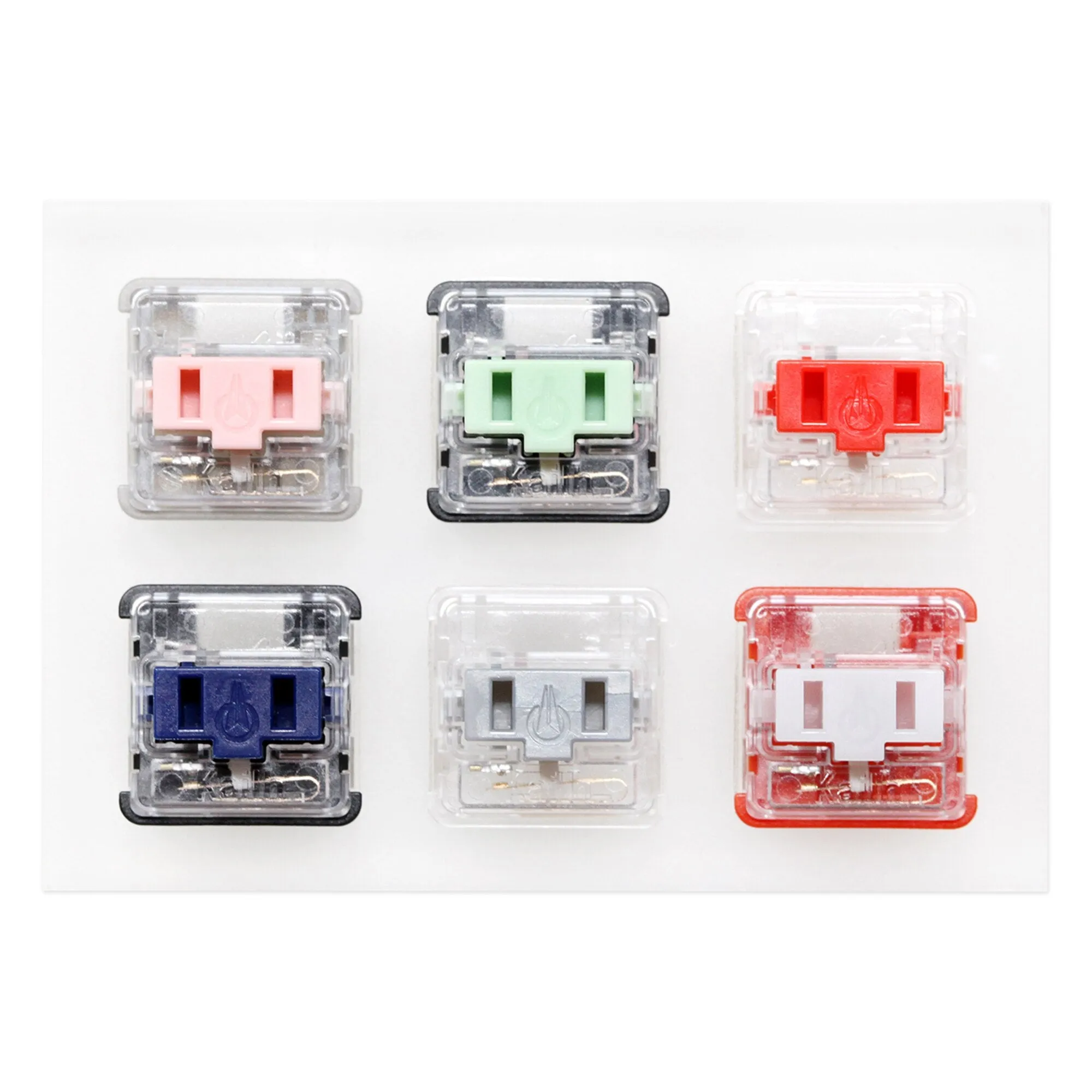 Kailh choc Acrylic Switch Tester 2X3 Kailh choc low profile switch SMD RGB for Mechanical Keyboard Pink Jade Navy Crystal Red Pro Silver