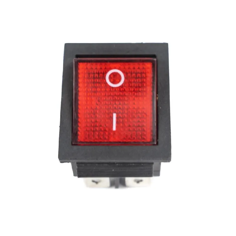 KCD4 Red 250V 16A DPST ON-OFF 4 Pin Rocker Switch