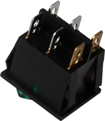 KCD8-212N 16A 250V – 6 Pin Double Rocker Power Switch – Red And Green