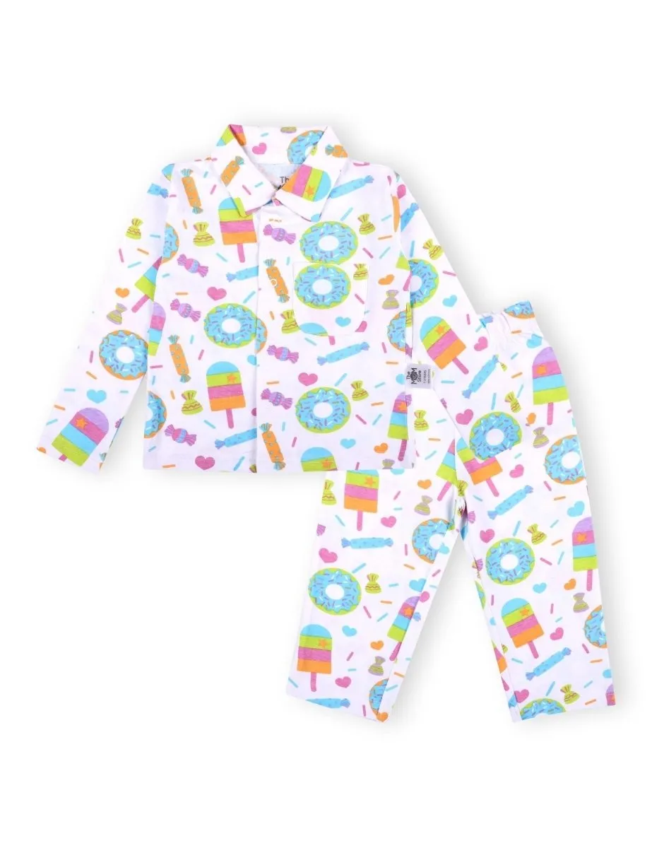 Kids Pajama Set Combo of 2 - Sweet Tooth & Pajama Party