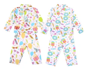 Kids Pajama Set Combo of 2 - Sweet Tooth & Pajama Party