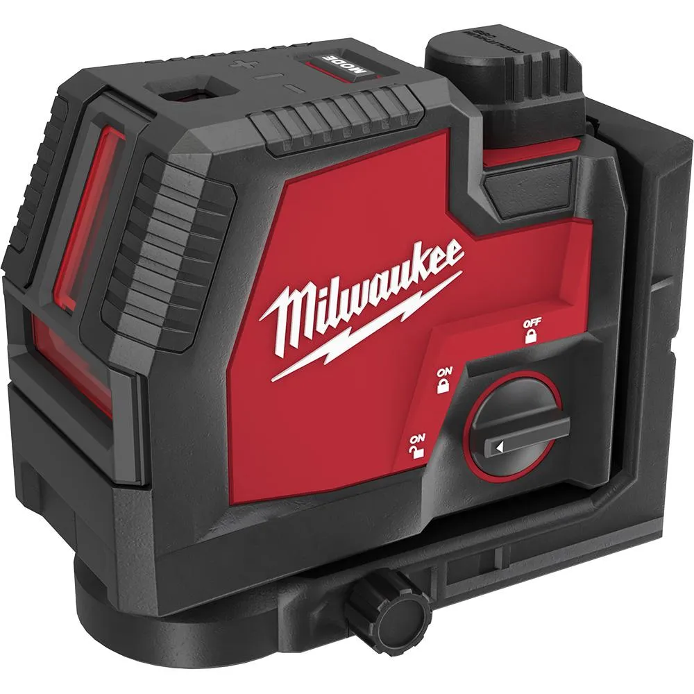 Laser Level - Milwaukee USB Rechargeable Green Cross Line & Plumb Points Laser, 3522-21