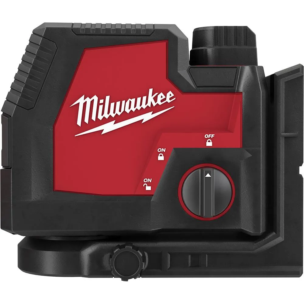 Laser Level - Milwaukee USB Rechargeable Green Cross Line & Plumb Points Laser, 3522-21