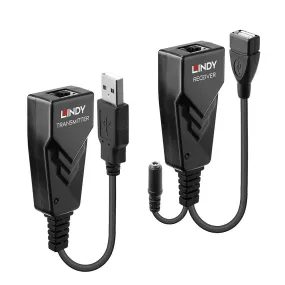 Lindy Usb 2.0 Cat.5 Extender - Transmitter And Receiver - Usb Extender - Usb, Usb 2.0