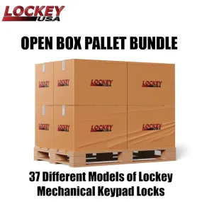 Lockey - Open Pallet Auction Bundle - 50 Mechanical Keypad Locks & Accessories - 37 Different Models - Don't Miss Out!