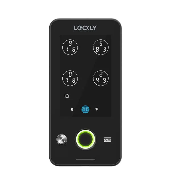 Lockly  Guard INGRESS 302WA  - Doorbell  Smart Access Control - Fingerprint Reader - Wi-Fi-Bluetooth App Controlled - RFID - Matte Black