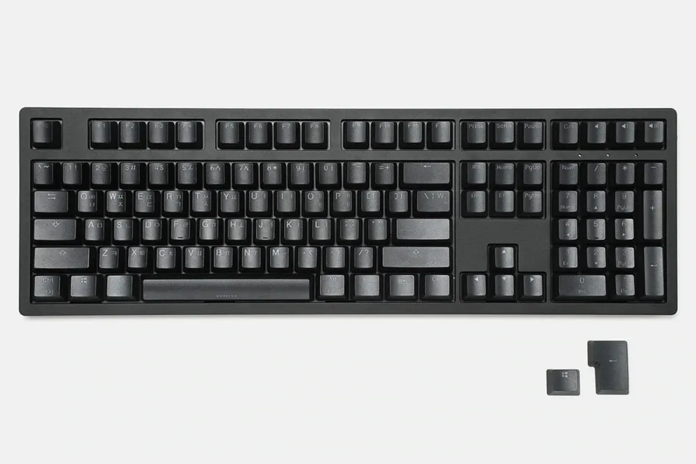 LOOP RUSSIAN & KOREAN ROOT LETTER legends PBT DOUBLESHOT KEYSET OEM profile black and white