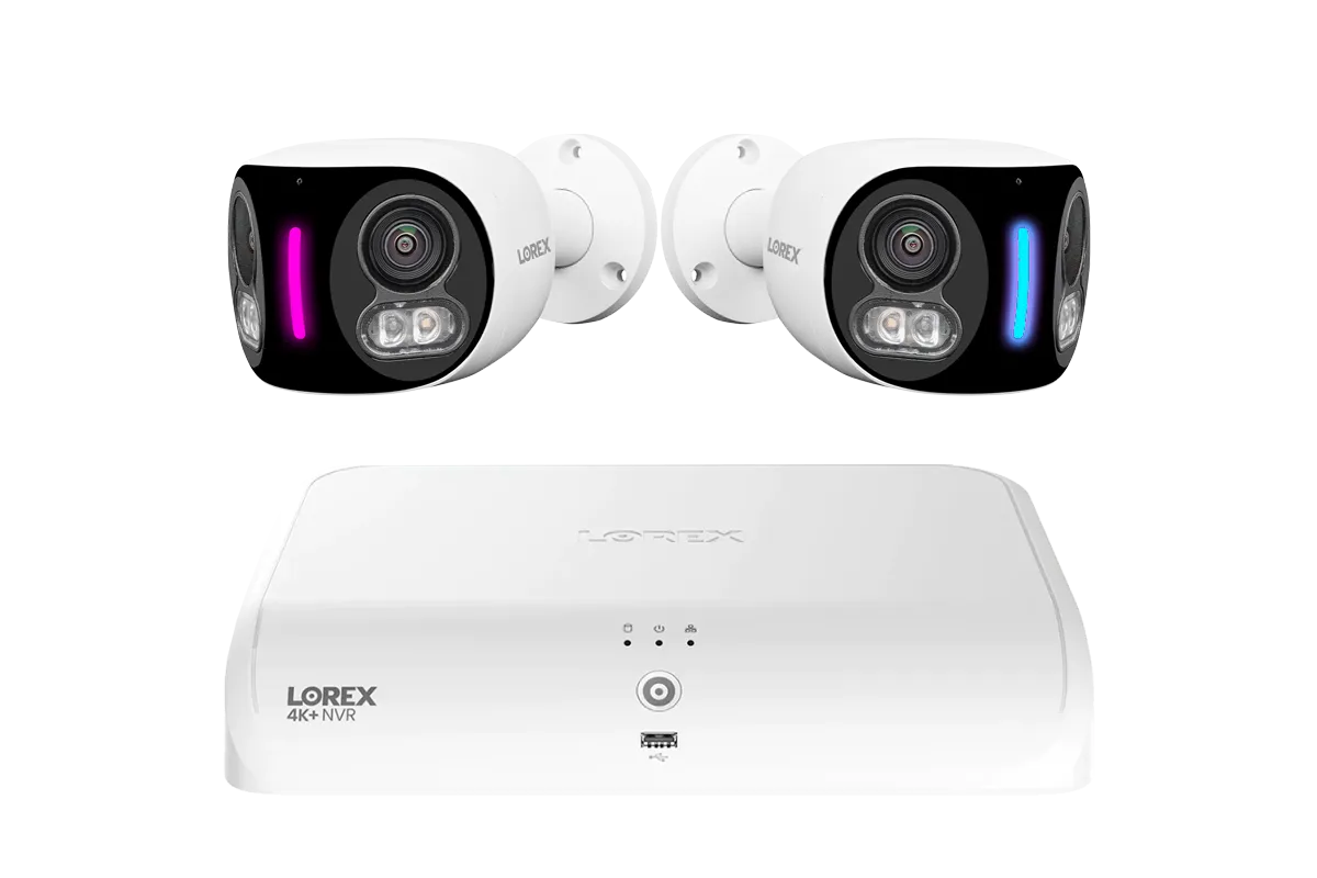 Lorex Fusion 4K  16 Channel (8 Wired   8 Fusion Wi-Fi) 2TB NVR System with Two 4K Dual Lens Wi-Fi Cameras