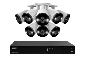 Lorex Fusion Series 4K 16 Camera Capable (Wired or Fusion Wi-Fi) 4TB Wired NVR System with H13 Bullet Cameras