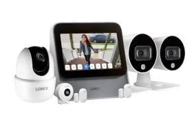 Lorex Smart Home Security Center with 3 Smart Wi-Fi Security Cameras and 3 Motion Sensors (Use Lorex Home app for pairing instructions)