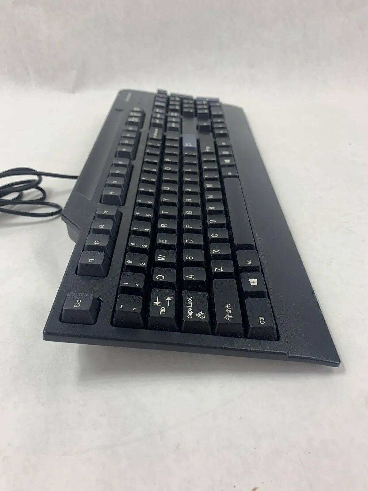 Lot 2 Lenovo KB1021 45A5289 Black Full Size USB-Wired Keyboard Used