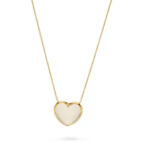 Love Necklace, 16" 2'' - Clear Quartz