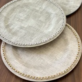 Luster Charger Plates