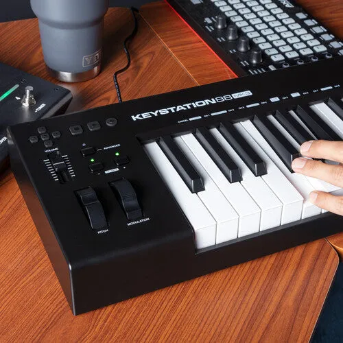 M-Audio Keystation 88 MK3 - 88 Key Semi Weighted MIDI Keyboard Controller for Complete Control of Virtual Synthesizers