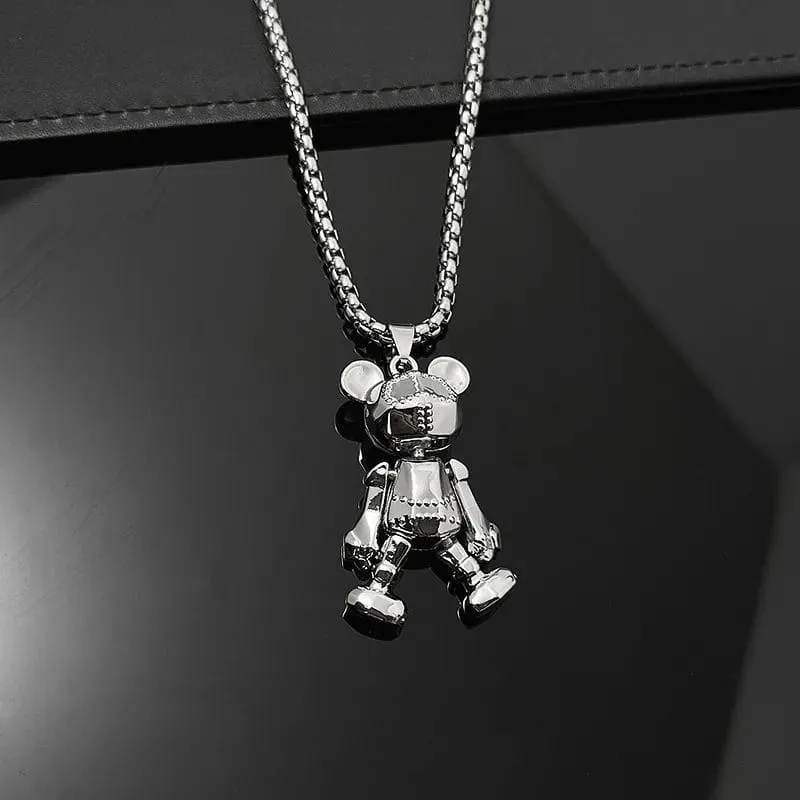 Mechanical Bear Necklace