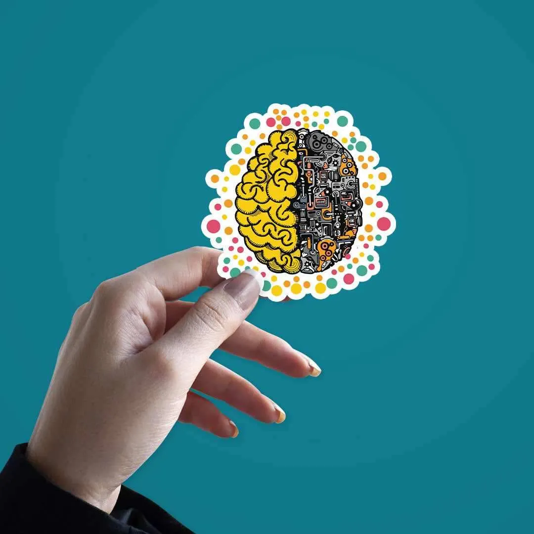 Mechanical Brain Sticker