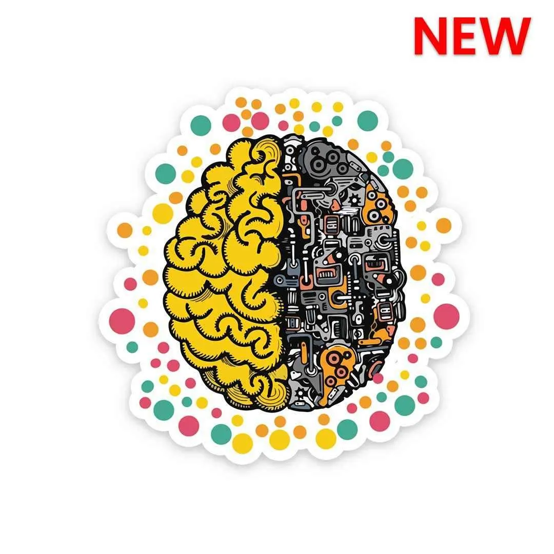 Mechanical Brain Sticker