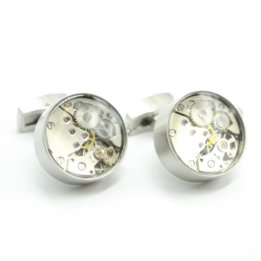 Mechanical Steel Cufflinks