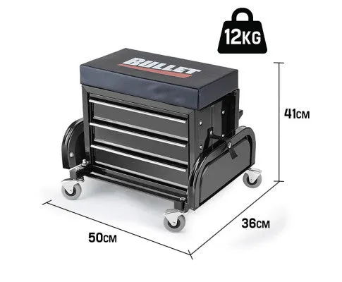 Mechanics Stool Rolling Tool Box Bullet