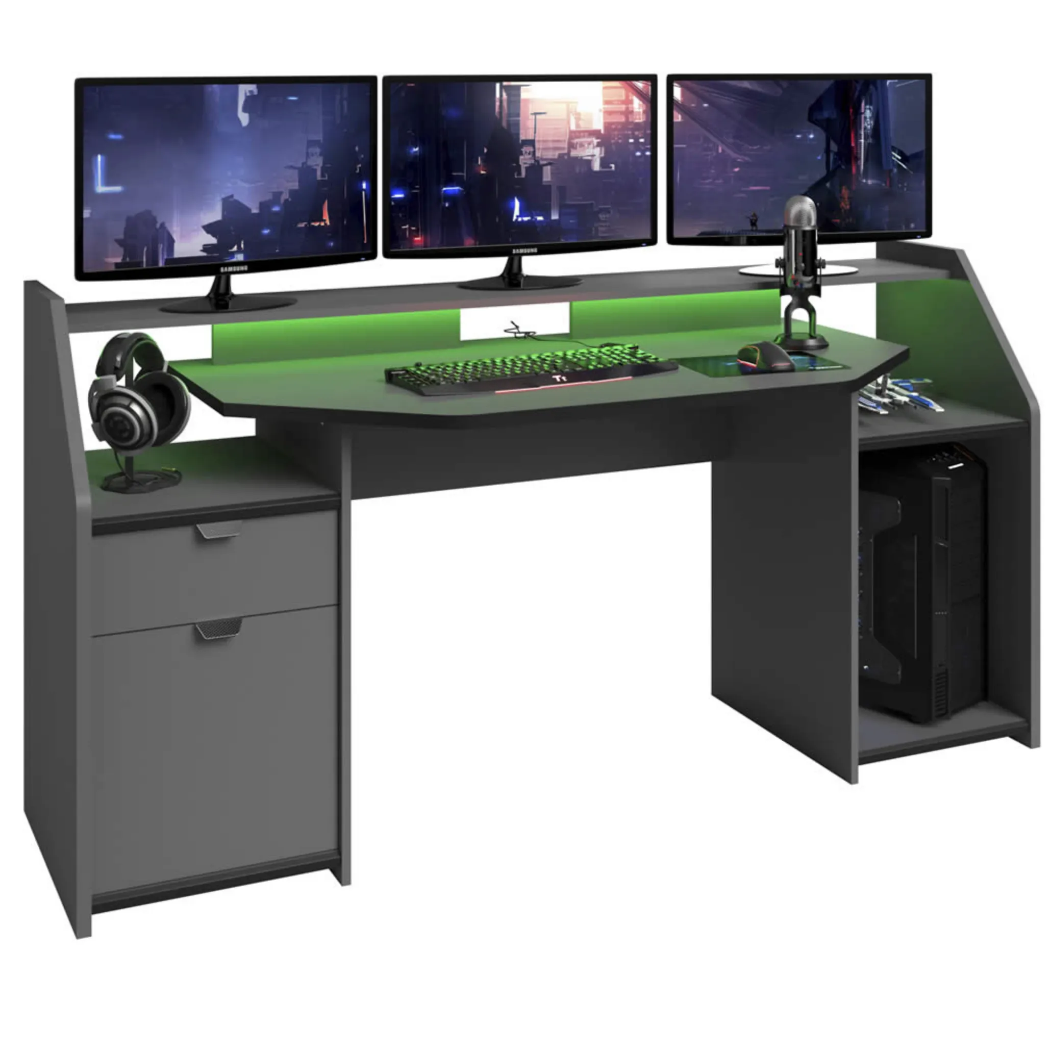 Mega Console Gaming Desk