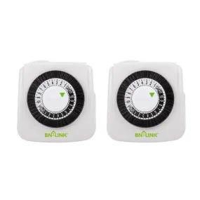 Mini Indoor 24-Hour Mechanical Outlet Timer BN-LINK