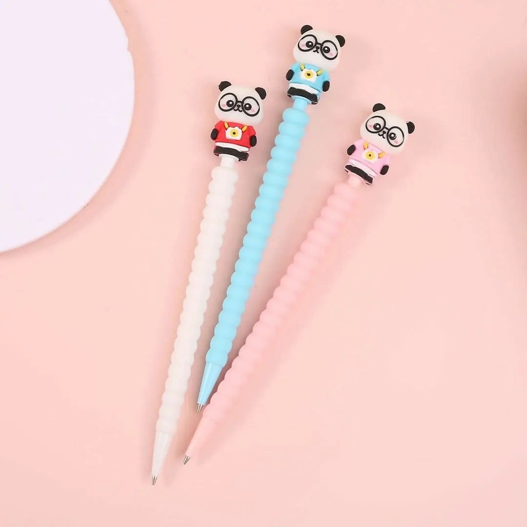 Mini Panda Theme Mechanical Pencil (Pack of 2,MultiColours)