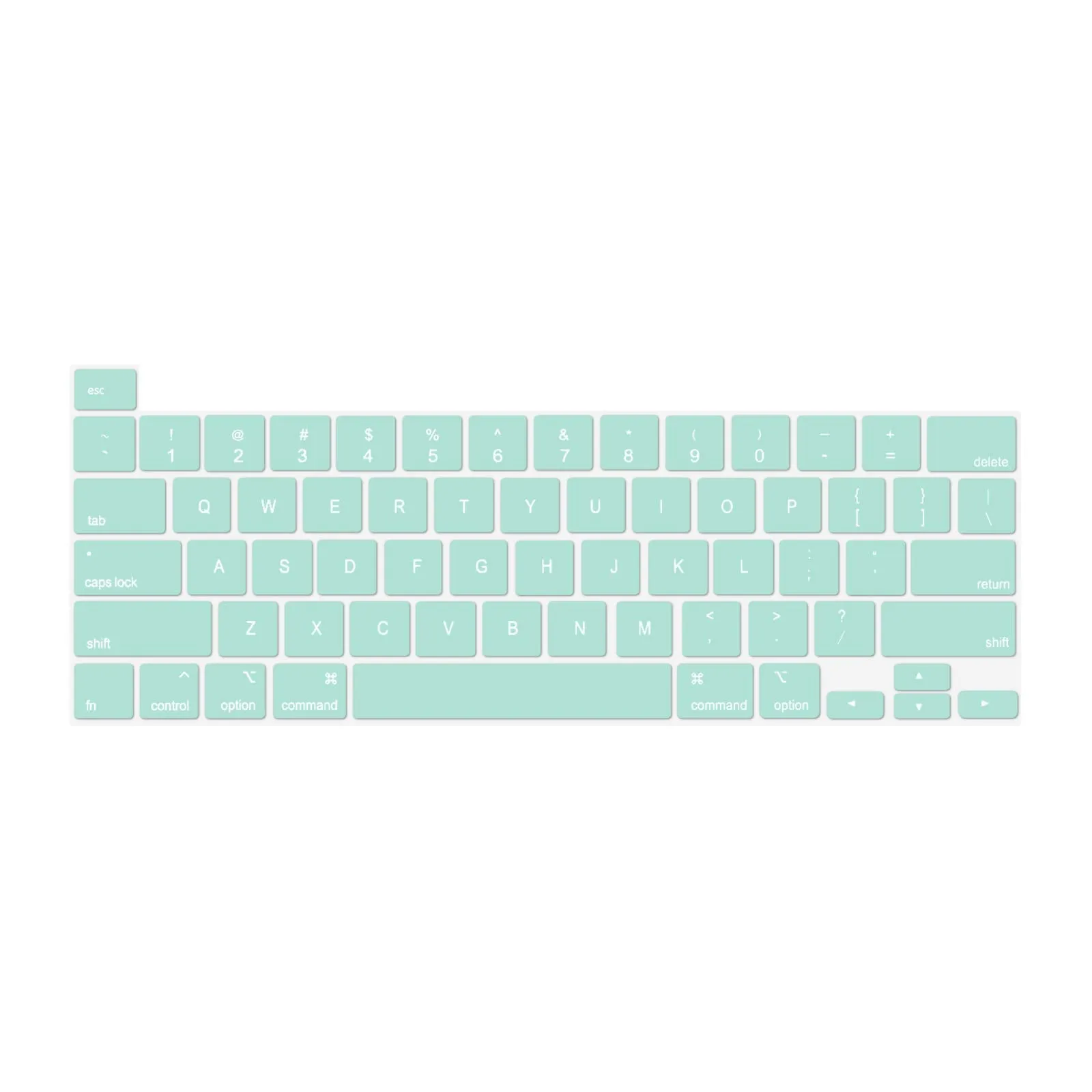 Mint Green Ultra-Thin Keyboard Cover for MacBook Pro