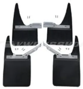 Mudflap Set T3, complete w. stainless hardware