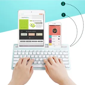 Multi-Task Bluetooth Keyboard - Connect Multiple Devices