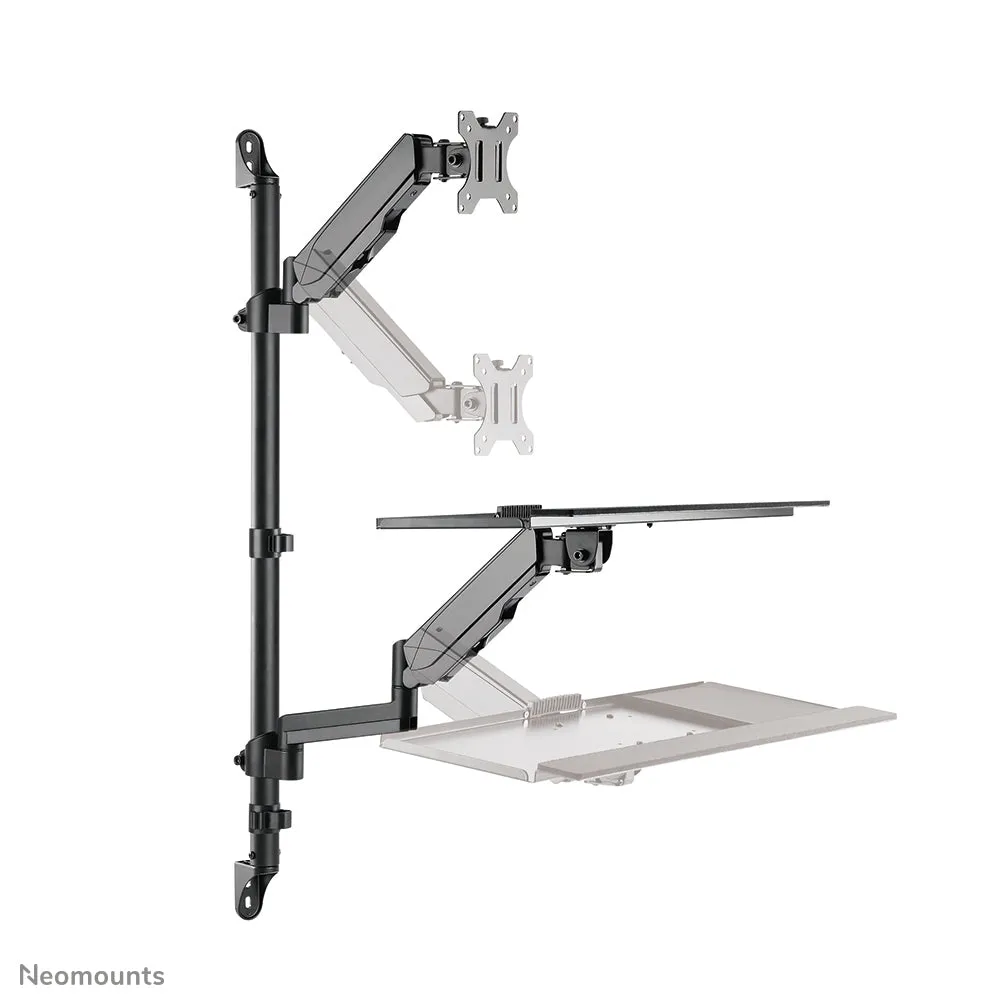 Neomounts Wl90-325Bl1 Mounting Kit - Sit-Stand Workstation - For Lcd Display / Keyboard / Mouse - Black