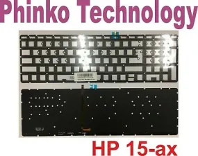 NEW Keyboard for HP Pavilion 15-ax 15-an 17-w Series with Backlit Red Colour