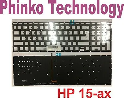 NEW Keyboard for HP Pavilion 15-ax 15-an 17-w Series with Backlit Red Colour