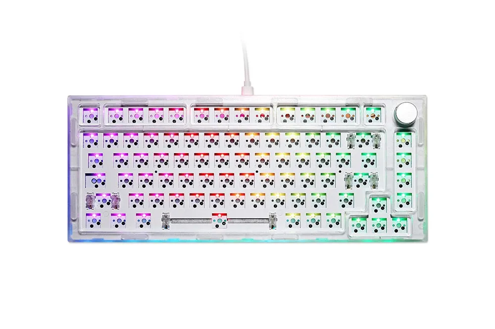 NextTime X75 75% Gasket Mechanical Keyboard kit PCB Hot Swappable Switch Lighting effects RGB switch led type c Next Time 75